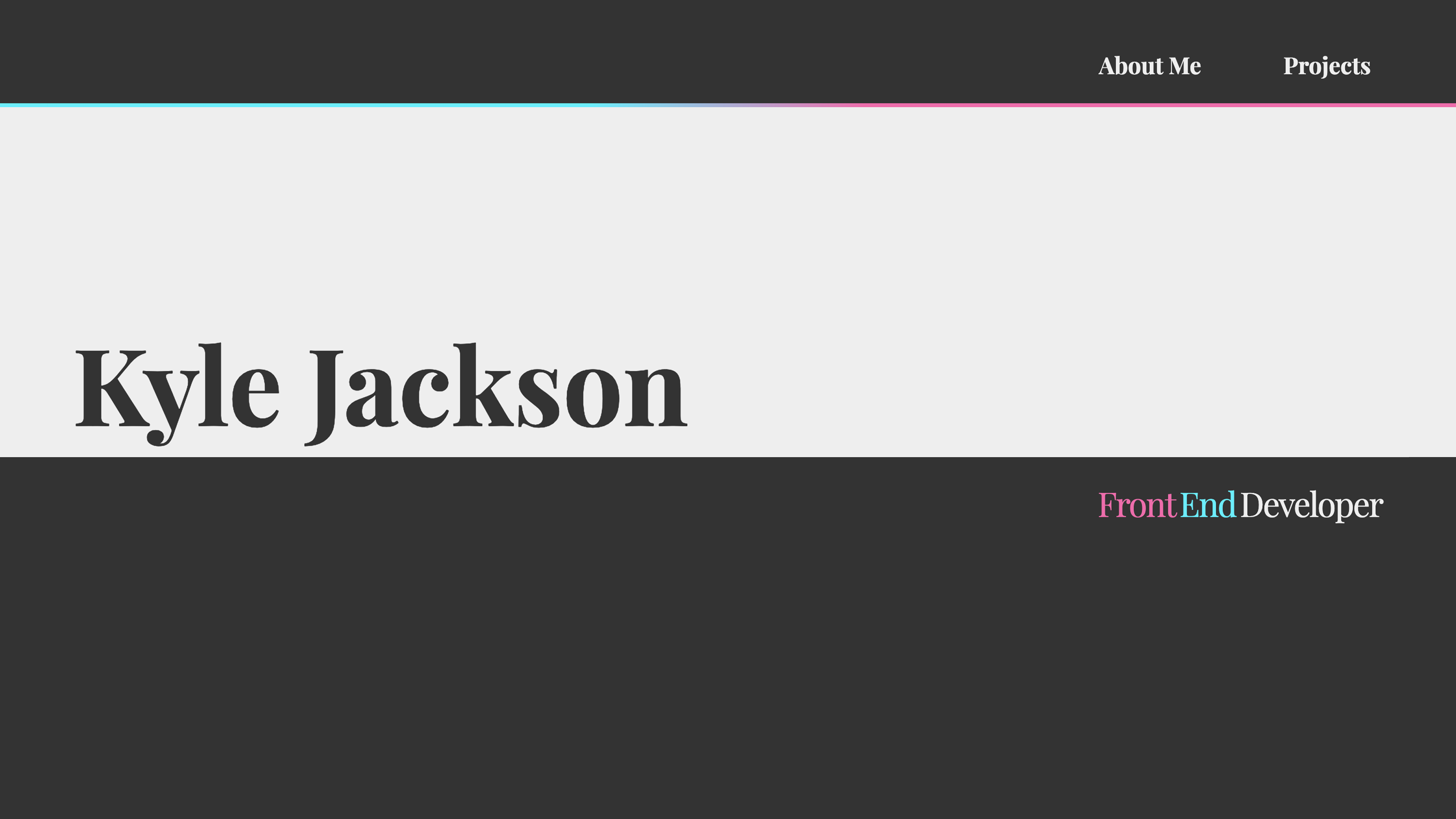 Kyle Jackson - Front End Developer Portfolio | kylejackson.dev